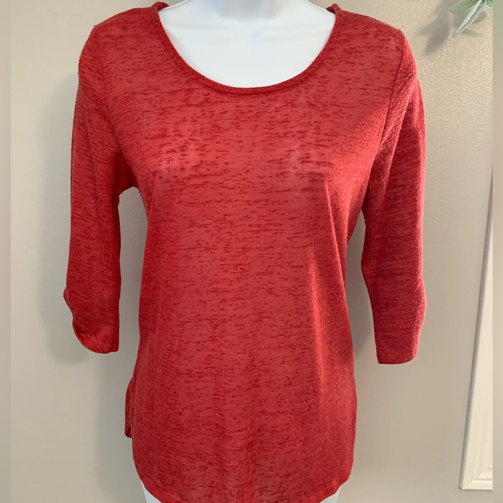 Rue21 Women's Vibrant Red 3/4 Sleeve Top